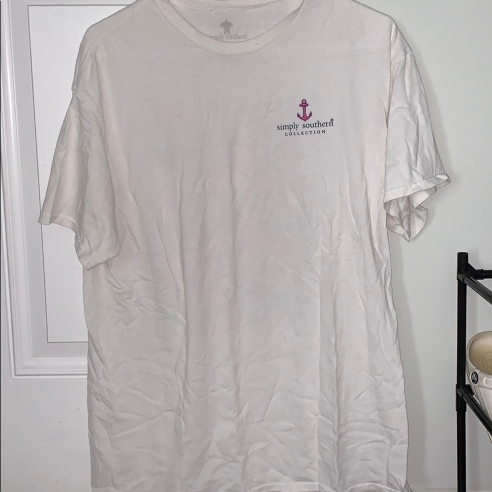 Simply southern white mermaid tee